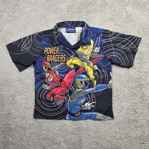 Vintage Power Rangers‎ Hasbro 2004 Button-up Shirt Boy's size 7 SEE MEASUREMENTS